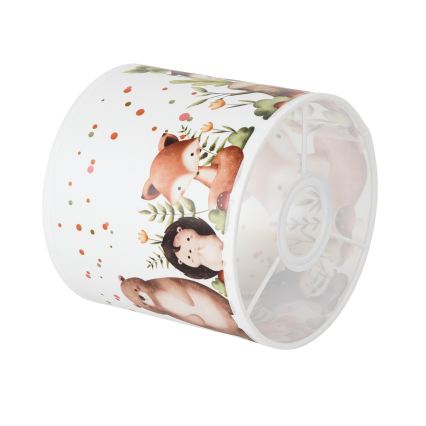 BRILAGI - Univerzalni abažur BOBO E27 Ø 15 cm bijela/životinjice