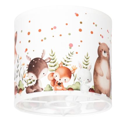BRILAGI - Univerzalni abažur BOBO E27 Ø 15 cm bijela/životinjice