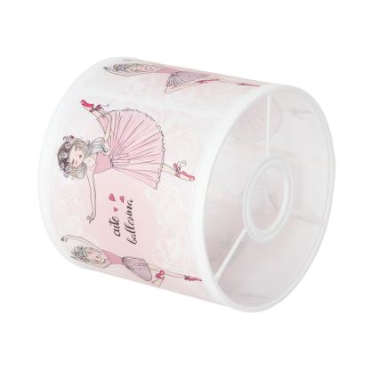 BRILAGI - Univerzalni abažur BOBO E27 Ø 15 cm bijeli/ružičasti/sa motivom balerinki