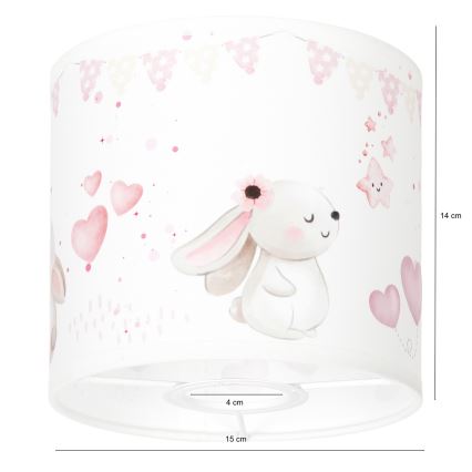 BRILAGI - Univerzalni abažur BOBO E27 Ø 15 cm krem/zečići