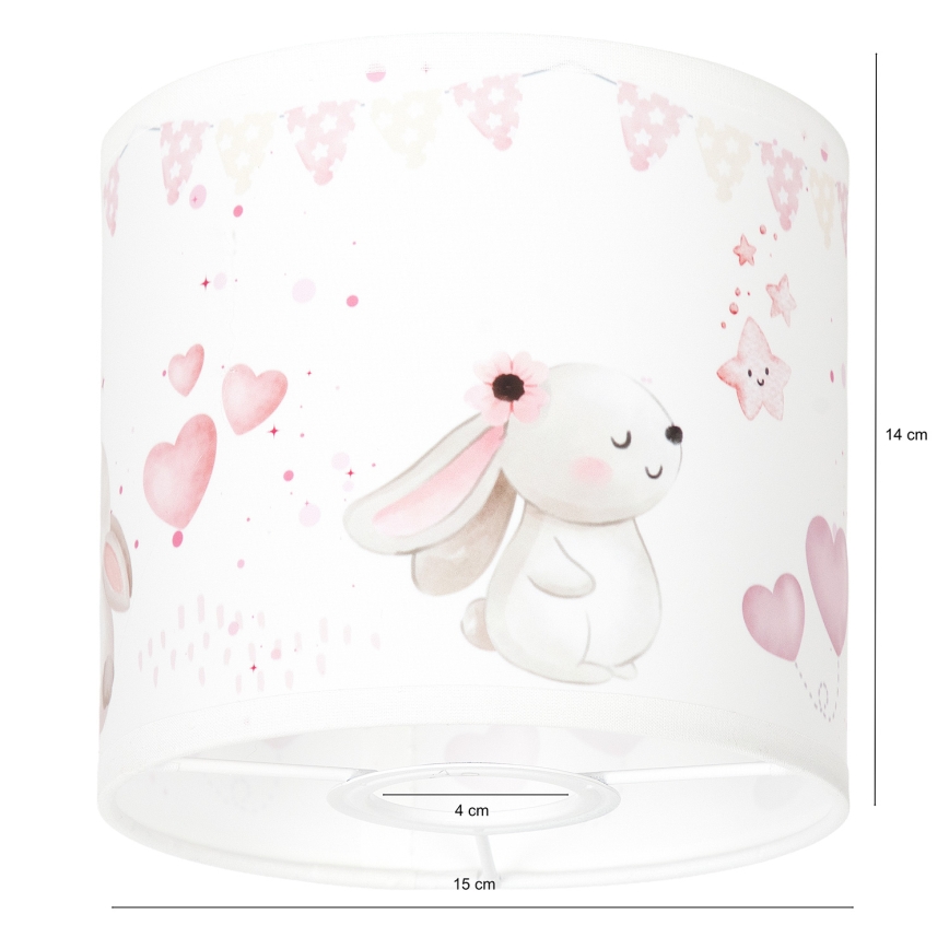 BRILAGI - Univerzalni abažur BOBO E27 Ø 15 cm krem/zečići