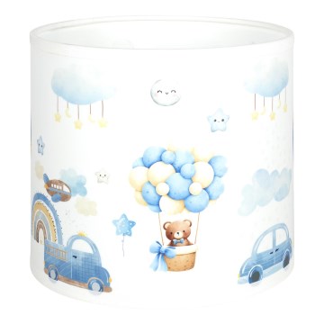 Brilagi - Univerzalno sjenilo BOBO E27 prom. 15 cm bijela/plava/medvjedići