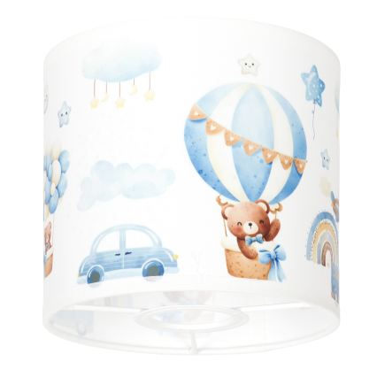 BRILAGI - Univerzalno sjenilo BOBO E27 prom. 15 cm bijela/plava/medvjedići