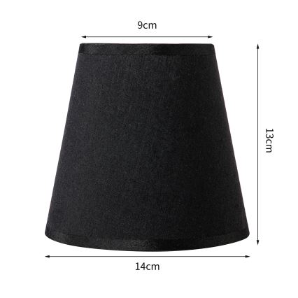 Brilagi - Univerzalno sjenilo NUBILA E27 13x9 cm crna