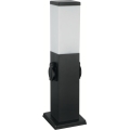 Brilagi - Vanjska lampa s 2 SCHUKO utičnicama, 1x E27/15W/230V, 40 cm, IP44, crna