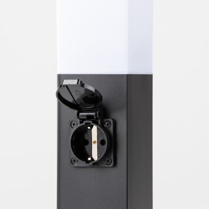 Brilagi - Vanjska lampa NOVA s 2 SCHUKO utičnicama 1xE27/15W/230V 40 cm IP44 crna