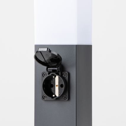 Brilagi - Vanjska lampa NOVA s 2 SCHUKO utičnicama 1xE27/15W/230V 40 cm IP44 antracit
