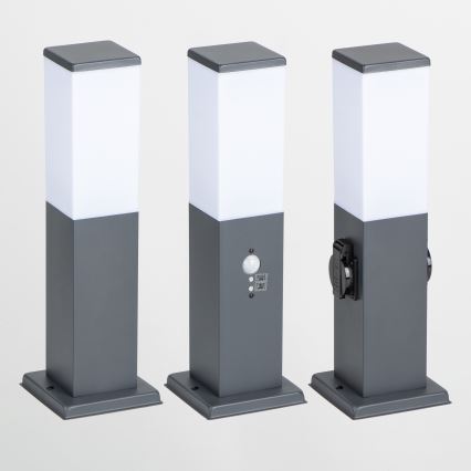 Brilagi - Vanjska lampa NOVA s 2 SCHUKO utičnicama 1xE27/15W/230V 40 cm IP44 antracit