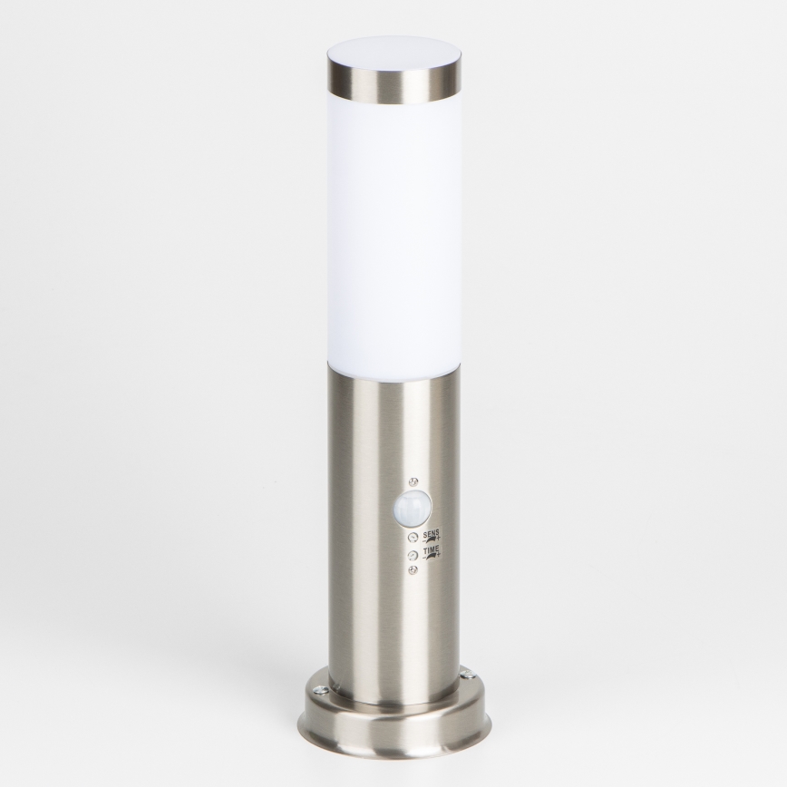 Brilagi - Vanjska lampa s senzorom NOVA 1xE27/15W/230V 40 cm IP44 matirani krom