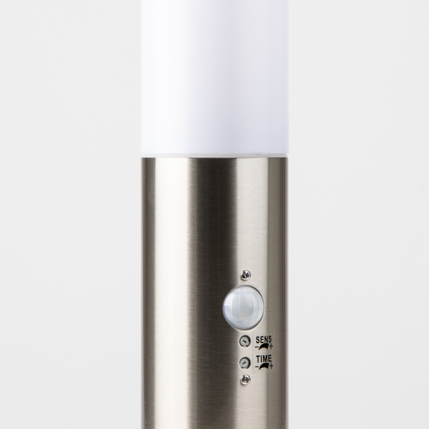 Brilagi - Vanjska lampa s senzorom NOVA 1xE27/15W/230V 40 cm IP44 matirani krom