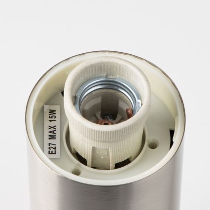 Brilagi - Vanjska lampa s senzorom NOVA 1xE27/15W/230V 40 cm IP44 matirani krom