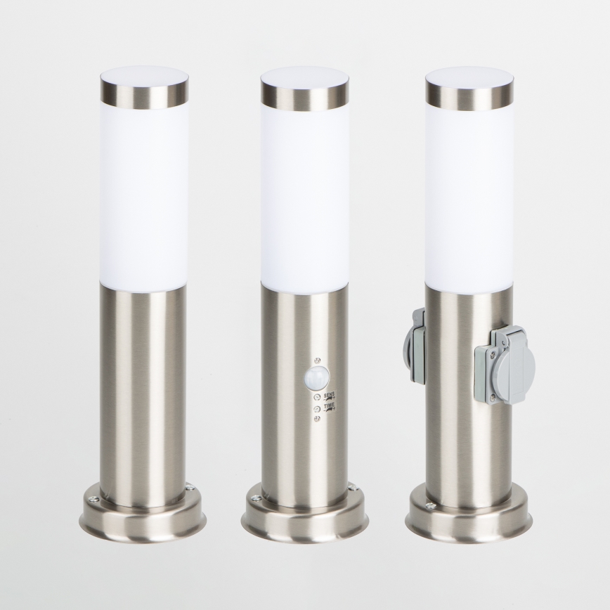 Brilagi - Vanjska lampa s senzorom NOVA 1xE27/15W/230V 40 cm IP44 matirani krom