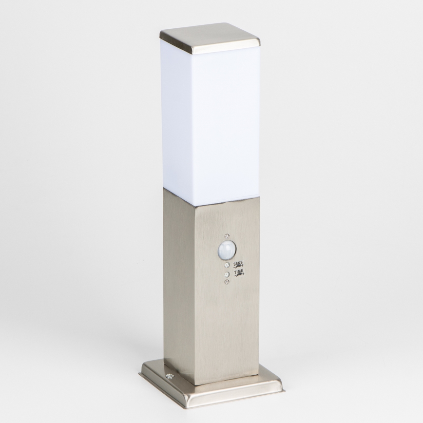 Brilagi - Vanjska lampa sa senzorom NOVA 1xE27/15W/230V 40 cm IP44 matirani krom