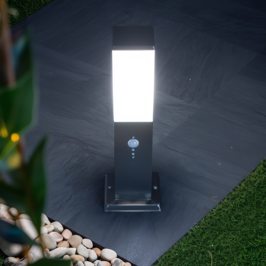 Brilagi - Vanjska lampa sa senzorom NOVA 1xE27/15W/230V 40 cm IP44 matirani krom