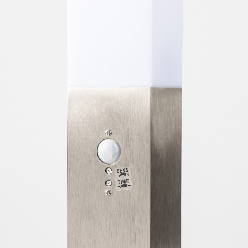 Brilagi - Vanjska lampa sa senzorom NOVA 1xE27/15W/230V 40 cm IP44 matirani krom
