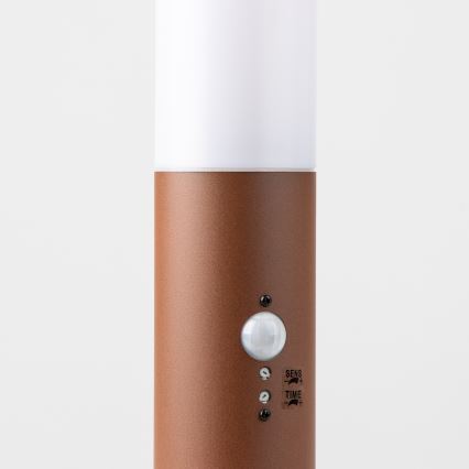 Brilagi - Vanjska lampa sa senzorom NOVA 1xE27/15W/230V 40 cm IP44, smeđa