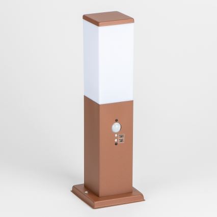 Brilagi - Vanjska lampa sa senzorom NOVA 1xE27/15W/230V 40 cm IP44 smeđa