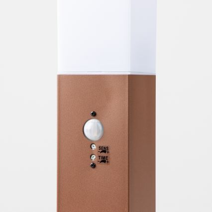 Brilagi - Vanjska lampa sa senzorom NOVA 1xE27/15W/230V 40 cm IP44 smeđa