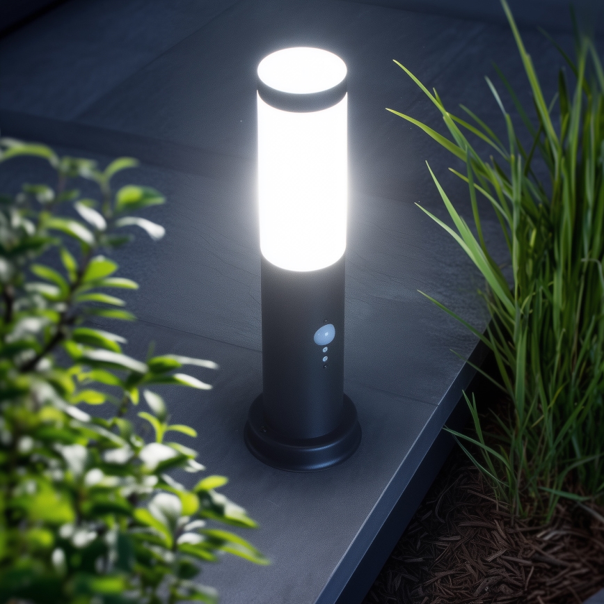 Brilagi - Vanjska lampa sa senzorom pokreta NOVA 1xE27/15W/230V 40 cm IP44 crna