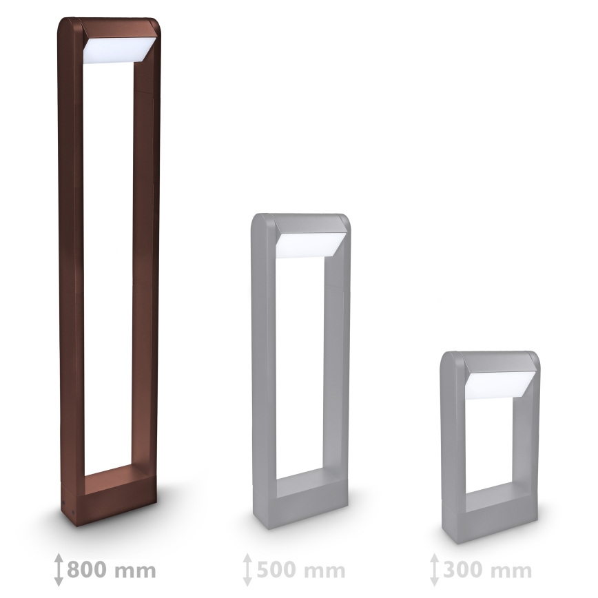 Brilagi - vanjska LED svjetiljka CROTONE LED/7W/230V, smeđa, IP54, 80 cm