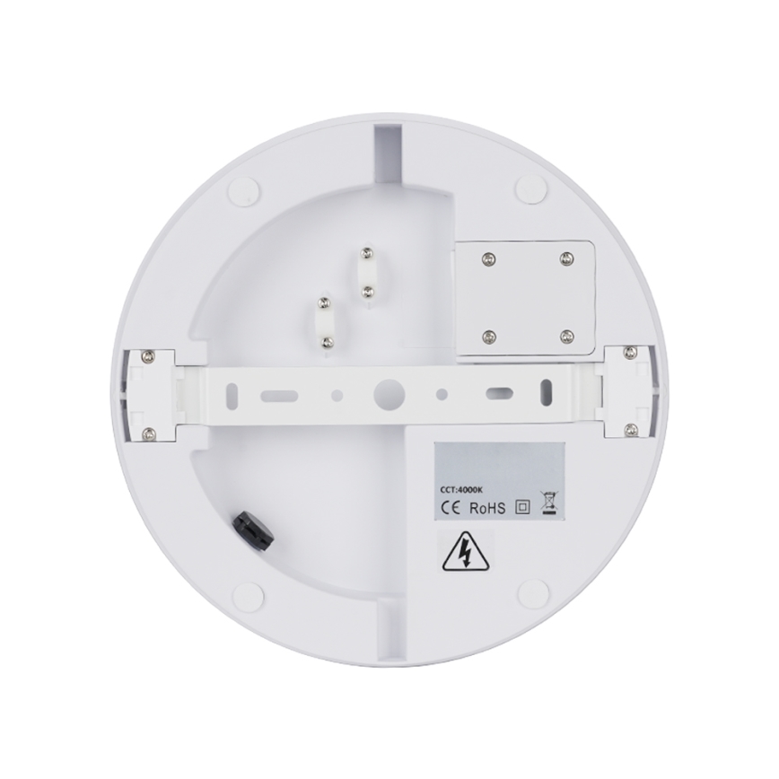 Brilagi - LED vanjsko stropno svjetlo s senzorom BENE LED/24W/230V Ø 26 cm bijela IP54