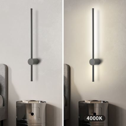 Brilagi - LED vanjska zidna svjetiljka AURA LED/12W/230V 4000K IP54 65 cm antracit