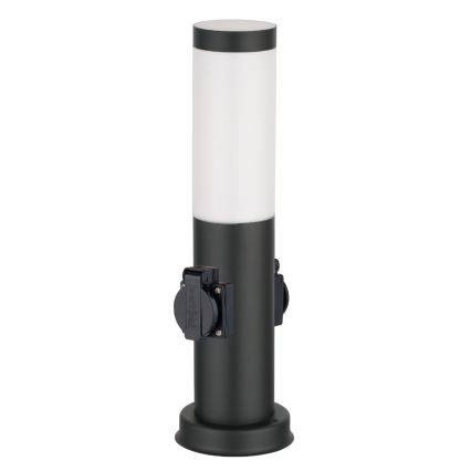 Brilagi - Vanjska lampa NOVA s 2 SCHUKO utičnicama 1xE27/15W/230V 40 cm IP44 crna