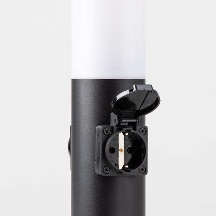 Brilagi - Vanjska lampa NOVA s 2 SCHUKO utičnicama 1xE27/15W/230V 40 cm IP44 crna