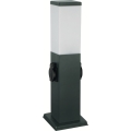 Brilagi - Vanjska svjetiljka s 2 SCHUKO utičnicama 1xE27/15W/230V 40 cm IP44 antracitna