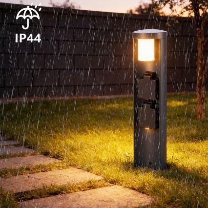 Brilagi - Vanjska svjetiljka PILLAR s 2 SCHUKO utičnicama, 1xG9/11W/230V, IP44, antracit