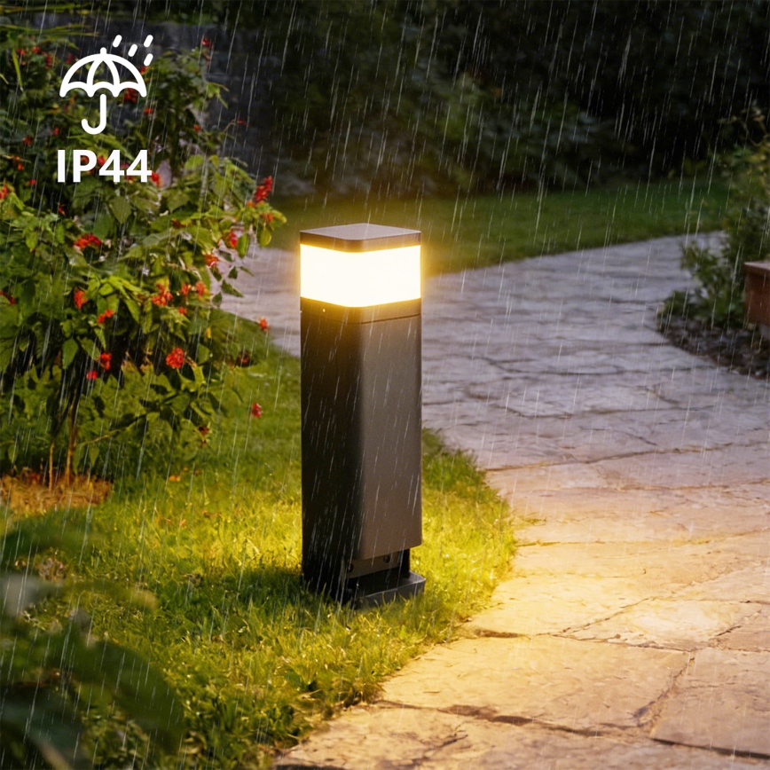 Brilagi - Vanjska lampa s 2 SCHUKO utičnicama PILLAR 1xG9/11W/230V IP44 antracit