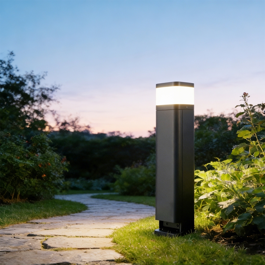 Brilagi - Vanjska lampa s 2 SCHUKO utičnicama PILLAR 1xG9/11W/230V IP44 antracit