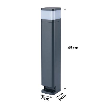Brilagi - Vanjska lampa s 2 SCHUKO utičnicama PILLAR 1xG9/11W/230V IP44 antracit