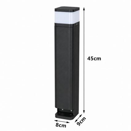 BRILAGI - Vanjska svjetiljka s 2 SCHUKO utičnicama PILLAR 1xG9/11W/230V IP44 crna