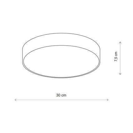 Brilagi - Vanjska stropna svjetiljka sa senzorom CLARE 2xE27/48W/230V pr. 30 cm IP54 bež