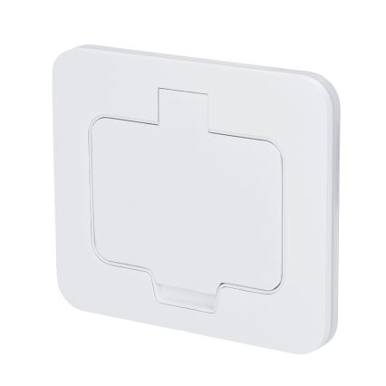 Brilagi - Vanjska ugradna podna utičnica IP55, bijela, pravokutna