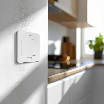 Brilagi - Vanjska ugradna podna utičnica IP55, bijela, pravokutna