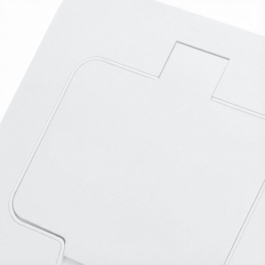 Brilagi - Vanjska ugradna podna utičnica IP55, bijela, pravokutna