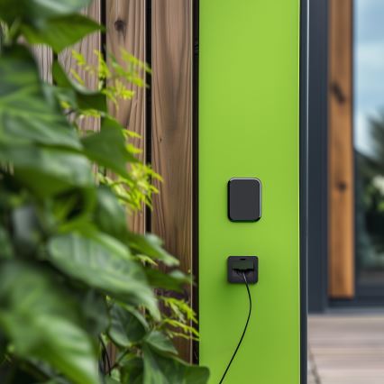 Brilagi - Vanjska ugradna podna utičnica IP55, crna, pravokutna