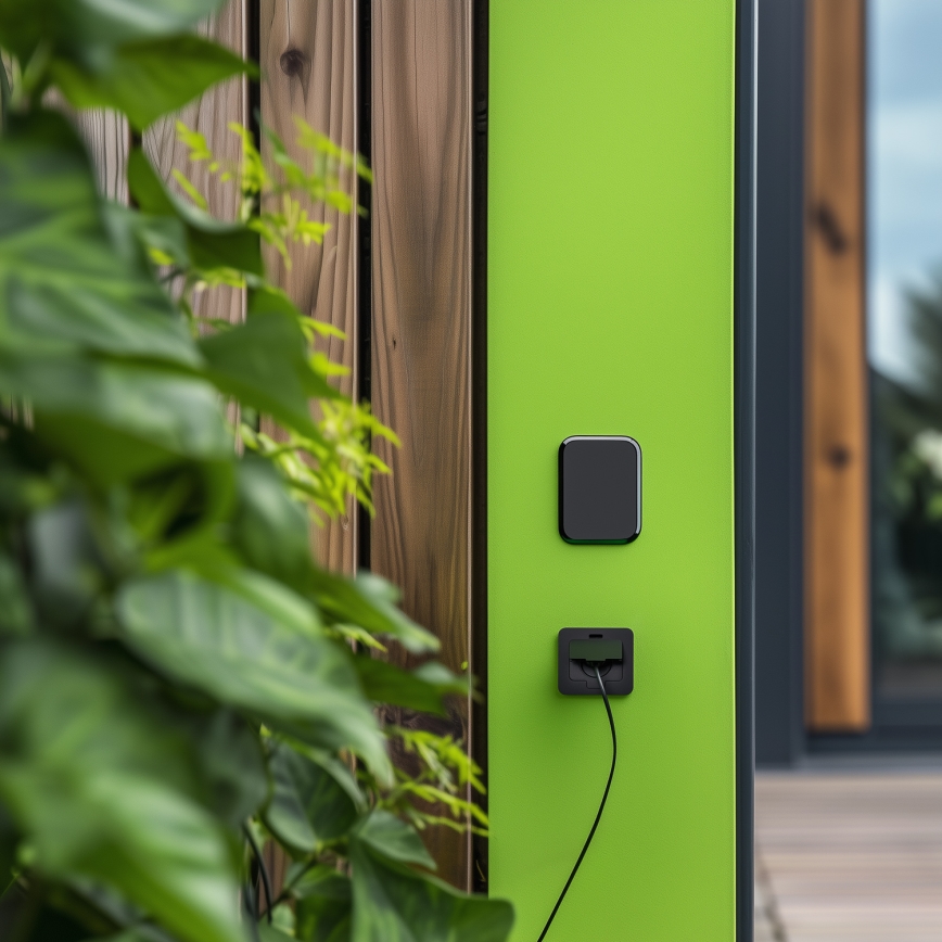 Brilagi - Vanjska ugradna podna utičnica IP55, crna, pravokutna