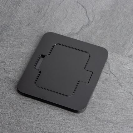 Brilagi - Vanjska ugradna podna utičnica IP55, crna, pravokutna