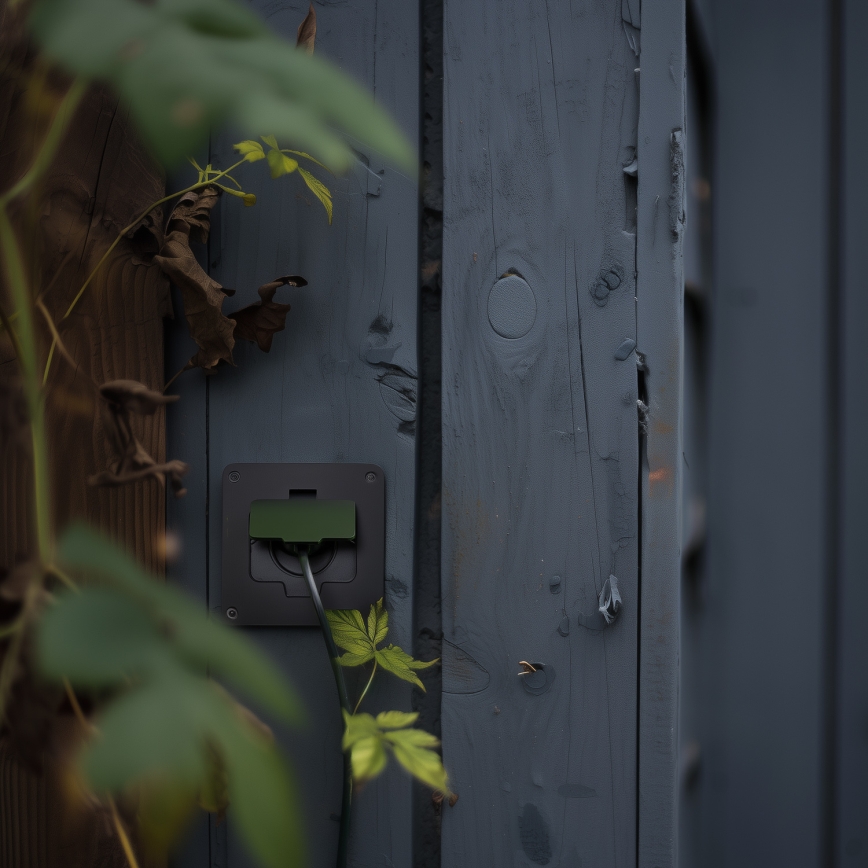 Brilagi - Vanjska ugradna podna utičnica IP55, crna, pravokutna