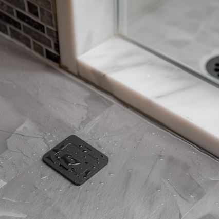 Brilagi - Vanjska ugradna podna utičnica IP55, crna, pravokutna