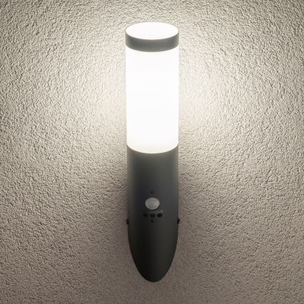 BRILAGI - Vanjska zidna lampa ELIA sa senzorom pokreta, 1xE27/20W/230V, IP44, antracitna