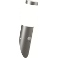 Brilagi - Vanjska zidna lampa sa senzorom ELIA 1xE27/20W/230V IP44 matni krom