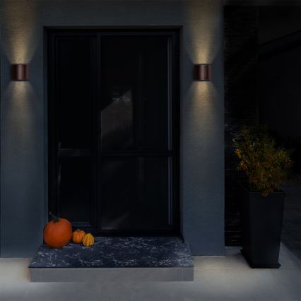 Brilagi - Vanjska zidna LED svjetiljka RONDO LED/6W/230V smeđa IP54