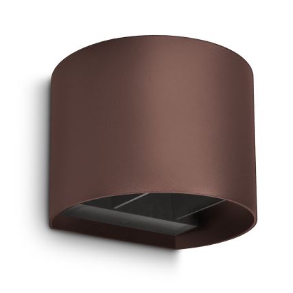 Brilagi - Vanjska zidna LED svjetiljka RONDO LED/6W/230V smeđa IP54