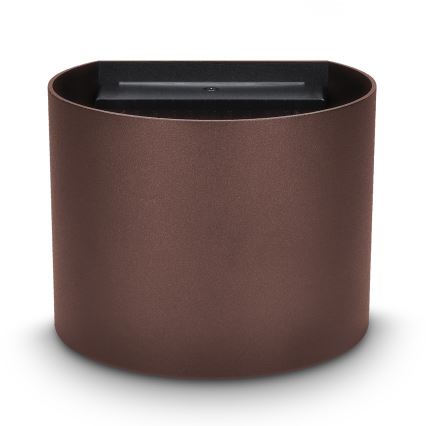 Brilagi - Vanjska zidna LED svjetiljka RONDO LED/6W/230V smeđa IP54