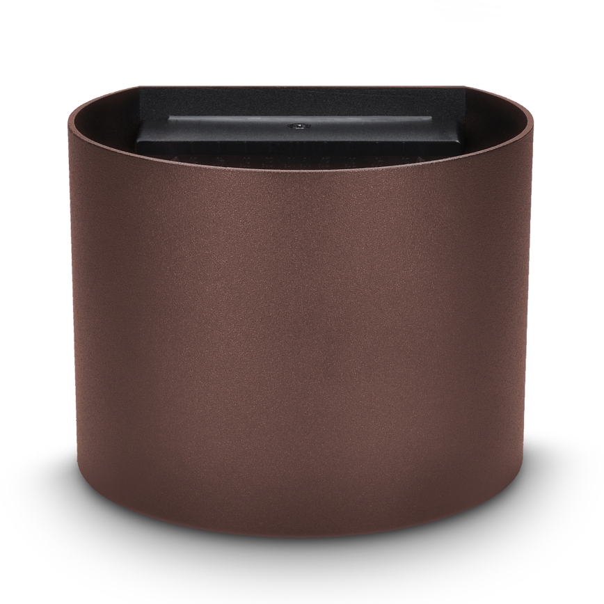 Brilagi - Vanjska zidna LED svjetiljka RONDO LED/6W/230V smeđa IP54