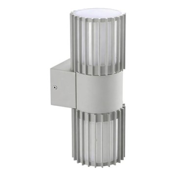 BRILAGI - Vanjska zidna svjetiljka ARMOR 2xGU10/35W/230V IP44 siva